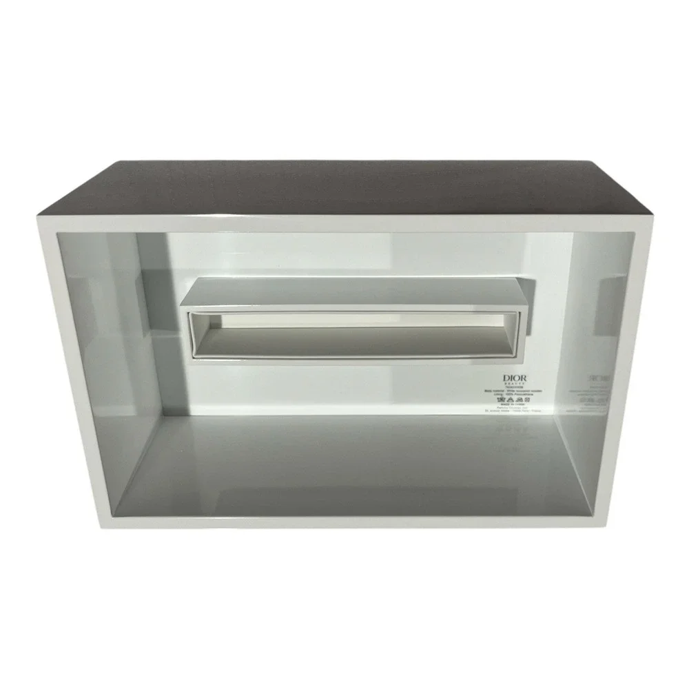 New Dior White Lacquered‎ Vanity/Make-up Storage Box With Mirror